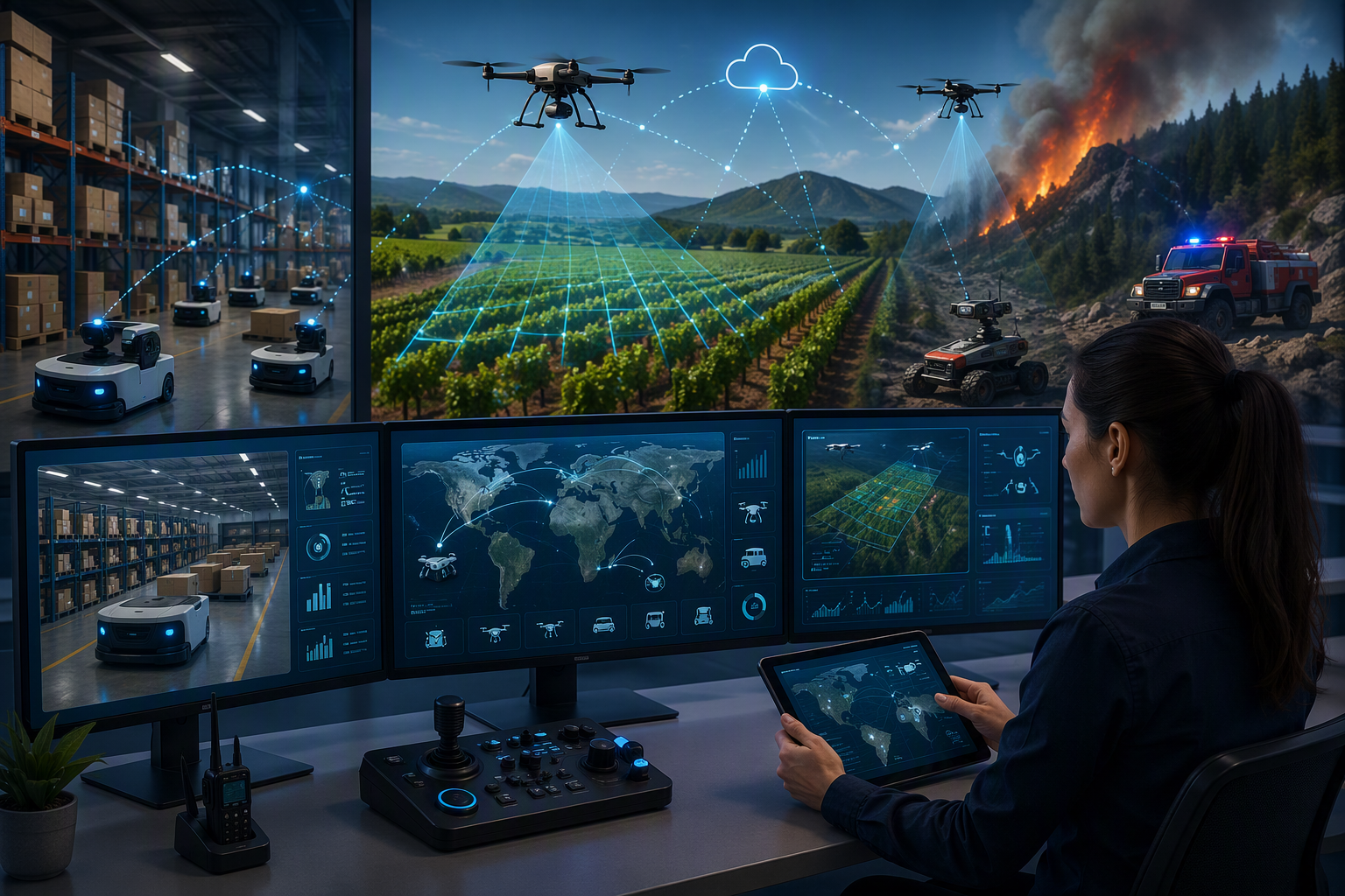 Robots y drones